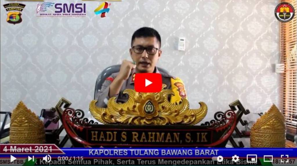 KAPOLRES TULANG BAWANG BARAT-SELAMAT HUT KE-4 TAHUN SMSI