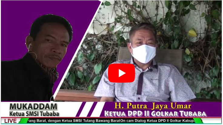 Dialog Ketua DPD II Golkar Kabupaten Tulang Bawang Barat dengan Ketua SMSI Tulang Bawang Barat