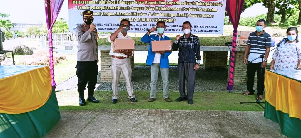HARI BURUH SEDUNIA PEMKAB TUBABA GANDENG POLRES BERBAGI KEBAIKAN